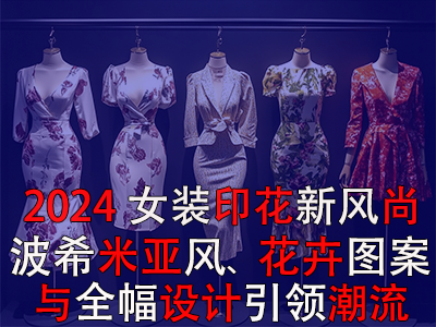 2024女裝印花新風(fēng)尚：波希米亞風(fēng)、花卉圖案與全幅設(shè)計(jì)引領(lǐng)潮流