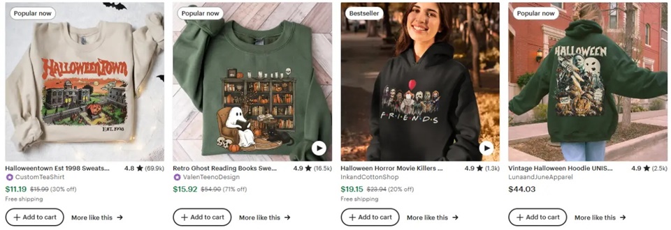 連帽衛(wèi)衣萬(wàn)圣節(jié)元素