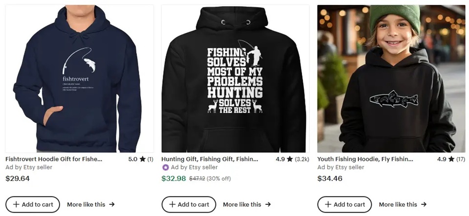 連帽衛(wèi)衣釣魚(yú)元素