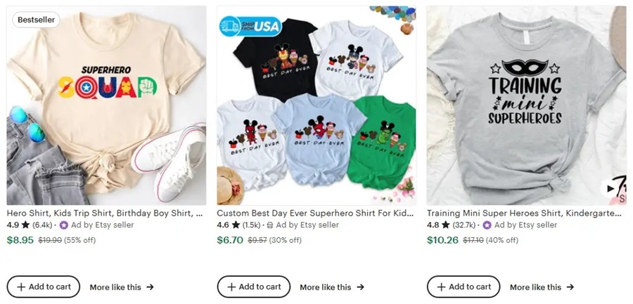 家庭旅行定制T恤創(chuàng)意之超級英雄