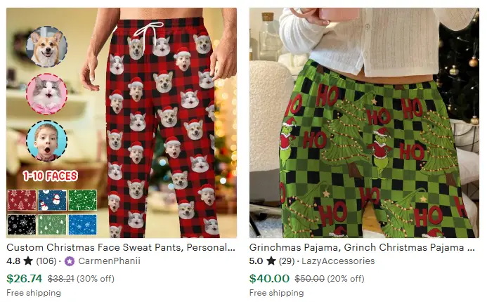 圣誕運(yùn)動(dòng)褲家居褲子設(shè)計(jì)主題之幽默的圣誕雙關(guān)語(yǔ)