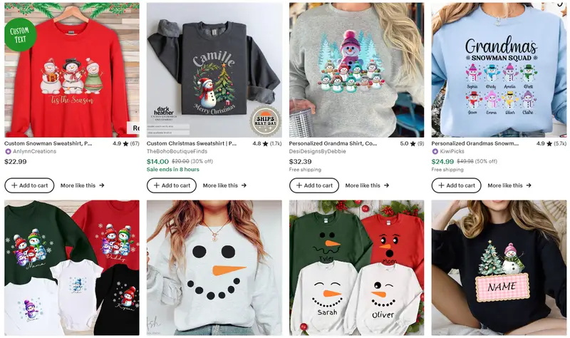 圣誕節(jié)衛(wèi)衣設(shè)計方向之家庭設(shè)計