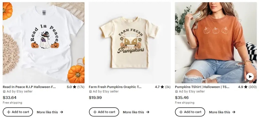 跨境選品思路，秋冬T恤設(shè)計元素推薦之簡約文字設(shè)計